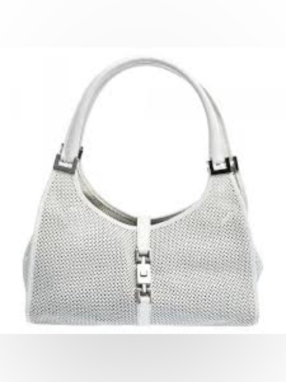 Gucci 2000-2015 Calfskin Perforated Jackie Bardot Shoulder Bag
